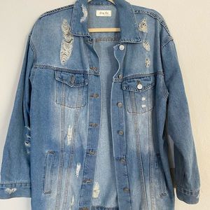 Oversized Blue Jean Jacket